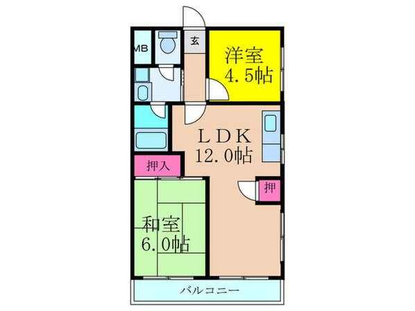 シャト－豊里の物件間取画像